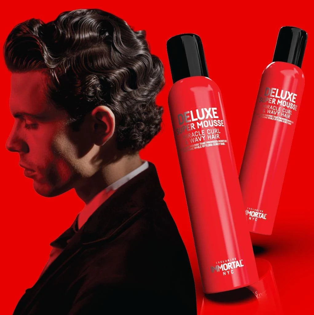 immortal nyc deluxe super mousse miracle curl and wavy hair